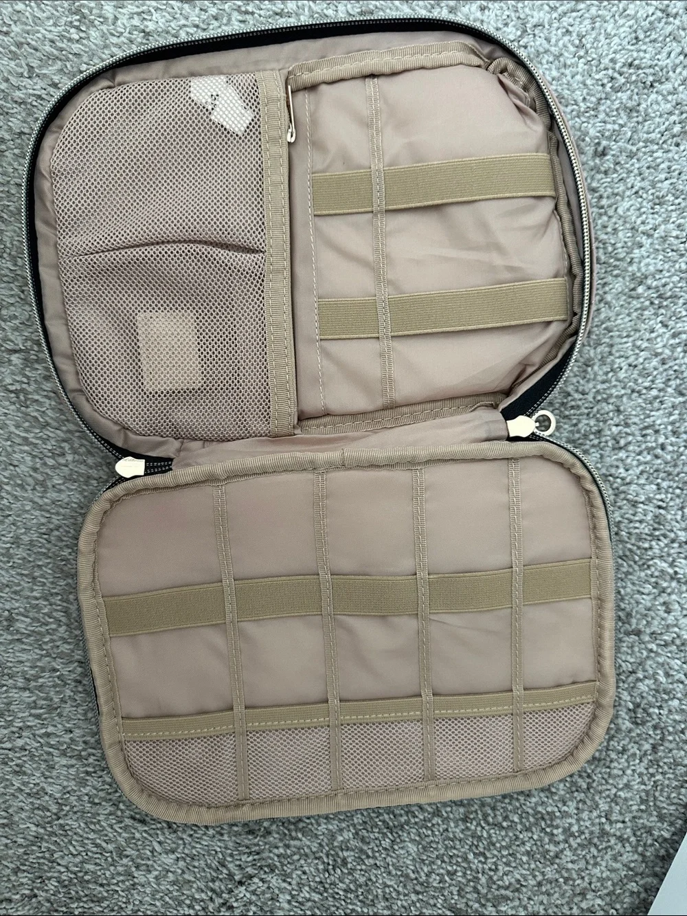 Quilted Pink Travel Organizer Bag